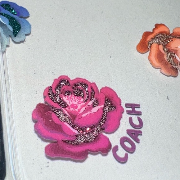 COACH Color Glitter Peony Floral Flowers Samsung Galaxy S20+ Plus Hard Case - Picture 5 of 10